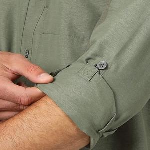 Logotipo personalizado UPF 50 + Protección solar Absorbe la humedad Ropa de pesca de caza Camisas de pesca de manga larga de malla con ventilación UV para hombres - Product Image 6