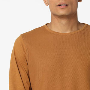 Camiseta de Manga Larga para Hombre, Informal, de Algodón, Cuello Redondo, Corte Ajustado, Deportiva, Cómoda, Ligera, Ropa Urbana - Product Image 6