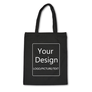 Wholesale Durable Custom Black <b>Cotton</b> Tote <b>Bag</b> Eco Friendly Canvas <b>Bag</b> with Open Style <b>Cotton</b> Tote <b>Bag</b> - Product Image 2