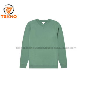 Venta al por mayor impreso pulóver sudadera alta calidad 100% algodón polar bordado Logo hombres patrón sólido invierno esenciales - Product Image 6