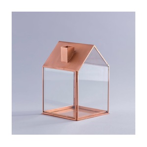 Linterna de hierro y vidrio de Color dorado de alta calidad para decoración de hogar y jardín formas atractivas de tamaños personalizados para Navidad - Product Image 3