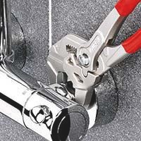 KNIPEX 150mm Pliers Wrench 27mm <b>Clamping</b> Width Chrome-Plated with Plastic Coating - Product Image 3