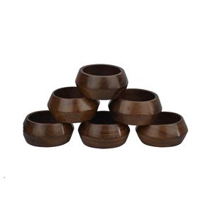 Différentes formes Rond de serviette en bois Forme ronde Rond de serviette en bois massif de haute qualité de dessus de table de meilleure qualité - Product Image 3