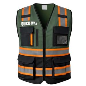 Chaleco de Seguridad de Alta Visibilidad Personalizado, Ropa de Trabajo Reflectante con Múltiples Bolsillos, QUICK WAY - Product Image 1