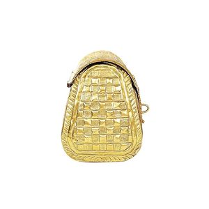 Pochette indienne en métal pour femme, sac à main pour soirées, prix de gros, pochette en laiton avec gravure florale complexe - Product Image 6