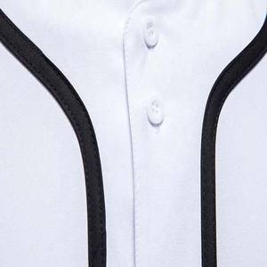 Precio barato Color blanco Ropa deportiva Béisbol Softball Desgaste Jersey Camisas 100% Poliéster Spandex Calidad superior Bajo MOQ Adultos - Product Image 4