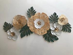 Fancy Multi Color Wall Hanging Art Decor India Hecho a mano Wall Hanging Leaf Metal Decorativo Gold Wall Art Decor para el hogar - Product Image 6