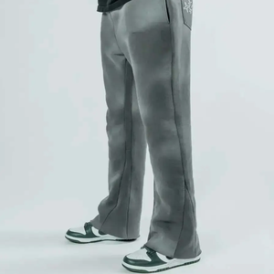 Pantalones de chándal de lavado ácido para hombre con logotipo personalizado con patrón recto Estilo informal de cintura media Crea tu propio diseño - Product Image 5