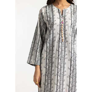 Conjunto de Mujer con Adornos Jacquard, Incluye Camisa y Pantalón Estampado IUSTTS-278 - Product Image 5