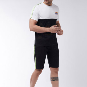 Ensemble short et chemise d'été pour homme, imprimé personnalisé, 100 % coton, séchage rapide, respirant, décontracté, deux pièces, motif uni, best-seller - Product Image 2