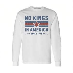 T-shirt vintage a maniche lunghe Senza Reali in America dal 1776 - Prodotto promozionale - Product Image 2