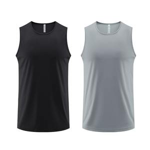 Débardeur sans manches de style sportif d'été pour hommes séchage rapide décontracté sport gilet tricoté respirant entraînement haut formel aspect lavé - Product Image 2