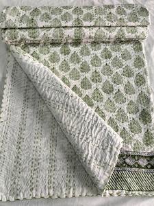 Recién llegado, bloque de mano hecho a mano, edredón de Kantha para bebé impreso, compra al por mayor al mejor precio - Product Image 2