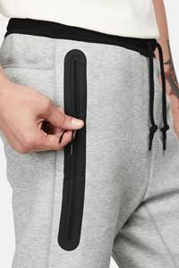Pantalones con cordón de entrenamiento de gimnasio con diseño de parche, pantalones de chándal OEM de cintura media ligeros de alta calidad para hombre - Product Image 5