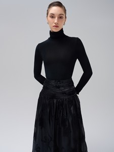 Elegant Style <b>Tops</b> <b>for</b> <b>Women</b> 2024 Trendy <b>Turtleneck</b> Gerda Knit <b>Top</b> Eco-Friendly Fabric <b>Women'S</b> Clothing Whiteant Manufacturer - Product Image 3