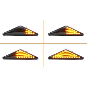 Kit indicatore di direzione laterale a LED dinamico obiettivo fumo Ford Mondeo Focus MK1 OEM 4311404PBS 185759002 4311404NU-car & - Product Image 3