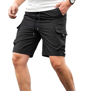 OEM Muscle Short de course de couleur unie pour hommes Short de sport de fitness monocouche à séchage rapide Vêtements de sport décontractés pour hommes avec motifs - Product Image 1
