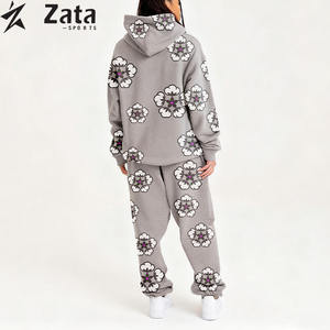 Sudadera con Capucha Estampada Estilo Americano de Invierno, Conjunto Deportivo Grueso |   Sudadera gruesa de felpa francesa |   Algodón Unisex - Product Image 6