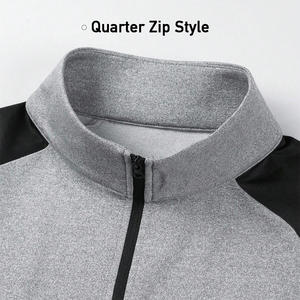 เสื้อกีฬาแขนยาวสำหรับผู้ชายเสื้อออกกำลังกายแขนยาวแบบปรับแต่งโลโก้ได้ตามต้องการสำหรับฝึกซ้อมกีฬากันลมขนาดพิเศษ - Product Image 3