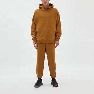 Men's Winter Hooded Sport <b>Jogger</b> Sweat Suit Two Piece <b>Matching</b> Regular Fit 100% Cotton Fleece - Product Image 1