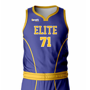 Al mejor precio, diseño único personalizado, ropa de hombre, conjunto de uniforme de baloncesto, conjuntos de ropa de baloncesto transpirable para adultos - Product Image 4