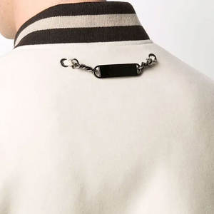 Veste de baseball letterman vierge simple avec manches en cuir personnalisée pour hommes, au prix de gros - Product Image 3