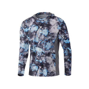 Customized Plus Size With Long Sleeve <b>Fishing</b> Wear Hot Selling Men's Camo <b>Fishing</b> Hoodie and Quick Dry Breathable Sports <b>Shirt</b> - Product Image 6