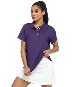 Verano informal para mujer para camisetas de polo Impreso personalizado 100% Algodón Ajuste suelto Mejor precio Mujeres para polo - Product Image 6