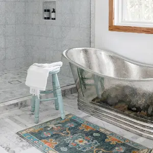 Baignoire ovale classique en aluminium, élégante, fabriquée à la main, décoration de spa, exportation haut de gamme, baignoire de luxe, écologique, usage domestique - Product Image 3