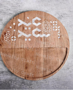 Handmade Elegant Acacia Wood Serving Tray Chocolate <b>Sweets</b> Dessert Display Stand for Weddings <b>Birthday</b> Parties Decorative - Product Image 2