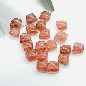 พลอยรูปทรงแฟนซีสีชมพูสตรอว์เบอร์รี่สำหรับทำเครื่องประดับ - Product Image 5