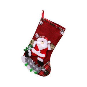 Wholesale Custom Home Fine Wool Knitted <b>Kids</b> Candy Gift Red Letter Christmas Socks Ind For Export - Product Image 4