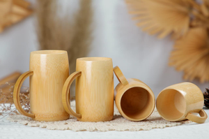 Tasse en fibre de bambou Tasse à boire en bambou 100% Tasse en bambou naturel Akina - Product Image 5