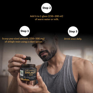 Extracto de Resina de Shilajit del Himalaya de Grado Alimenticio Premium, Extracto Herbal de Reishi en Envase de Vidrio - Product Image 3