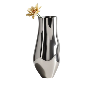 Vase à fleurs de décoration de table en argent moderne de qualité supérieure pour la maison, l'hôtel ou le centre de table de mariage - Product Image 1