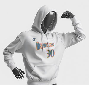 Sweat à capuche en polyester unisexe pour le fitness et la course Sweat à capuche en polyester léger et athlétique pour clubs de sport - Product Image 3