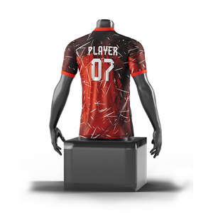 Custom <b>Men's</b> Adult Football Jerseys 100% Polyester Sublimation Printed Custom Team Names Numbers Logo Quick Dry Soccer Jerseys - Product Image 5