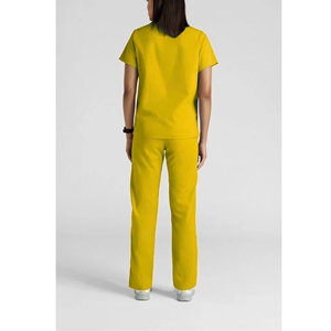 Conjunto médico para mujer Top de manga corta con cuello en V y pantalones para correr con bolsillos o enfermeras y trabajadores de la salud - Product Image 5