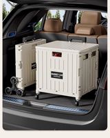 Chariot de courses pliable en métal multifonctionnel Xingyou avec roues pour le camping et les pique-niques, capacité de 45L/65L