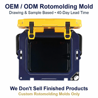 Kundenspezifische Rotationsgussform OEM ODM 13L Marineblau Gelb Kühlbox Rotationsform Tragbare Eisbox Direkt ab Werk