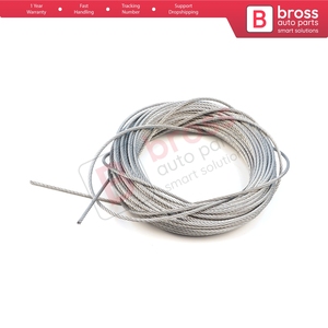 สายเคเบิลซ่อมชุดมอเตอร์กระจกหน้าต่างรถยนต์ BWR5473-1  ลวดสลิงเหล็ก 7x7 เส้นผ่านศูนย์กลาง: 1.6 มม. ความยาว: 10 เมตร - Product Image 3