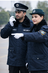 Uniforme de Guardia de Seguridad, Chaqueta de Invierno de Manga Larga, Poliéster/Algodón, Detección de Metales, Unisex - Product Image 2