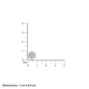 Boucles d'oreilles dorées Daisy Delight Diamond Stud - Product Image 5