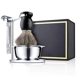 Men Shaving Razors Brush Bowl Stand Holder Portable Shaving Razor <b>Beard</b> Clean Shaver Top Bulk Supplier Factory Customize - Product Image 3