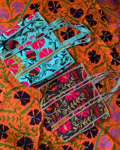 Bolsos de Mano de Tela Bordados a Mano Personalizados con Asa Superior y Bolsillo Pequeño, Bolsos de Hombro para Compras, Accesorios para Mujer - Product Image 4