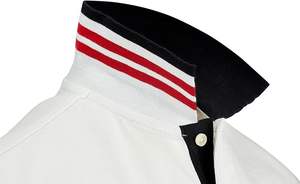 เสื้อเจอร์ซีย์ผู้ชายผ้าโพลีเอสเตอร์/คอตตอนแบบขายส่ง สีพื้น พร้อมปักโลโก้ ออกแบบและสีตามสั่ง - Product Image 6