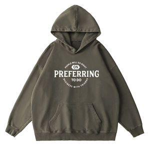 Sudadera con capucha lavada con ácido superventas, ropa informal, sudaderas con capucha lavadas con ácido Sun Fad de manga larga con diseño de logotipo serigrafiado - Product Image 2