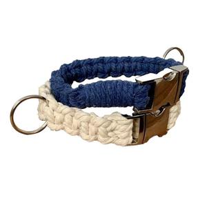 Durable hecho a mano Pat Collar Macrame Collar de perro estilo bohemio ajustable cómodo elegante accesorio para mascotas para todas las razas - Product Image 1