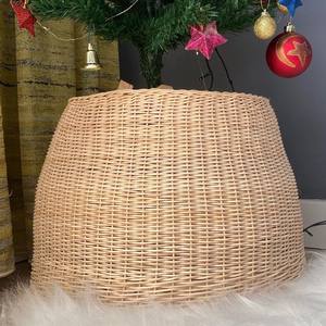ปกปกต้นไม้หวายสานธรรมชาติสำหรับตกแต่งต้นคริสต์มาสกระโปรงฐานหวายสำหรับต้นคริสต์มาส - Product Image 5