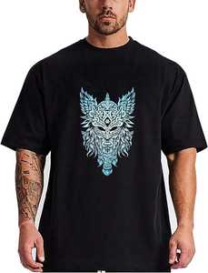 เสื้อยืดพิมพ์ลายสกรีนผ้าไหมกราฟิกสำหรับทุกเพศเสื้อยืดผ้าฝ้าย100% 270 GSM ไม่มีชายเสื้อพิมพ์ลายทรงครอปทรง DTG - Product Image 3